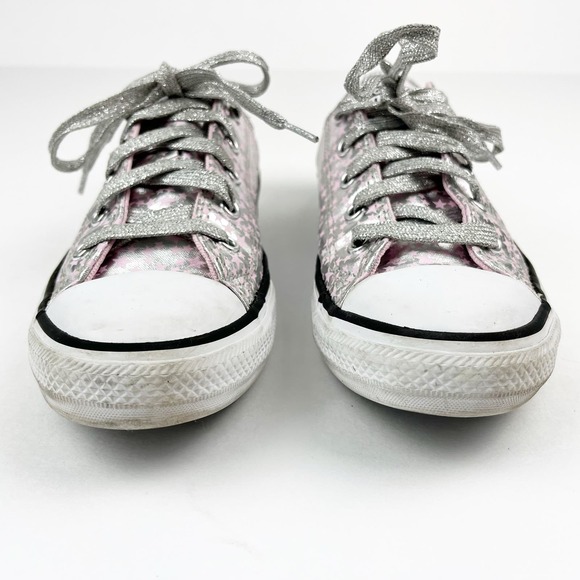 Converse All Stars Pink Metallic Stars Size 2 - Picture 7 of 11